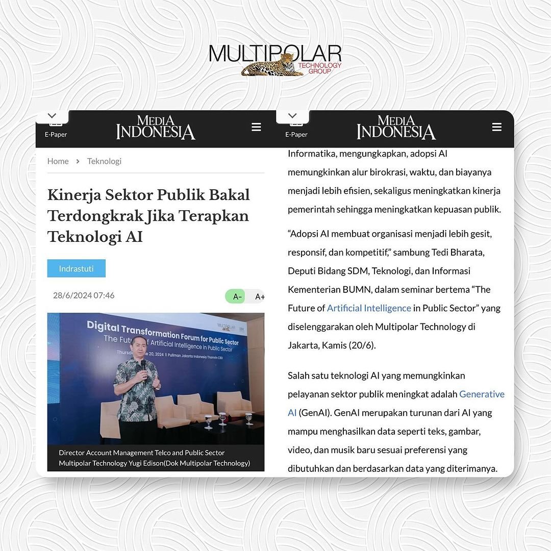 Kinerja Sektor Publik Bakal Terdongkrak Jika Terapkan Teknologi AI ...